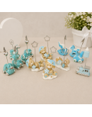 Bomboniere outlet in offerta clip in resina celeste